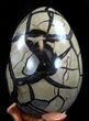 Septarian Dragon Egg Geode - Crystal Filled #37449-3